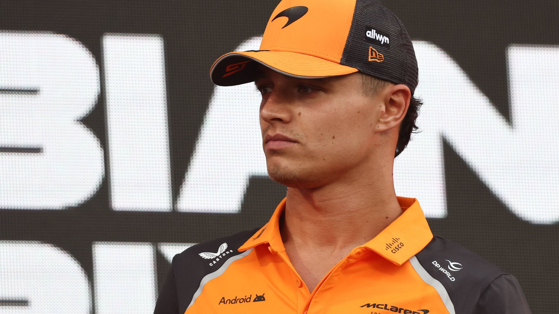 F1 Saudi Arabian Grand Prix 2025 Lando Norris of McLaren at drivers parade ahead of the Formula 1 Saudi Arabian Grand Prix at Jeddah Corniche Circuit in Jeddah, Saudi Arabia on April 20, 2025 Jeddah Saudi Arabia