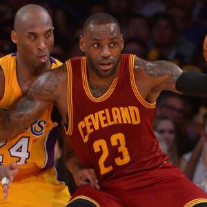 Kobe Bryant and LeBron James, LA v Cleveland