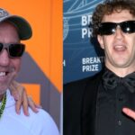 Joe Rogan (L), Mark Zuckerberg (R)