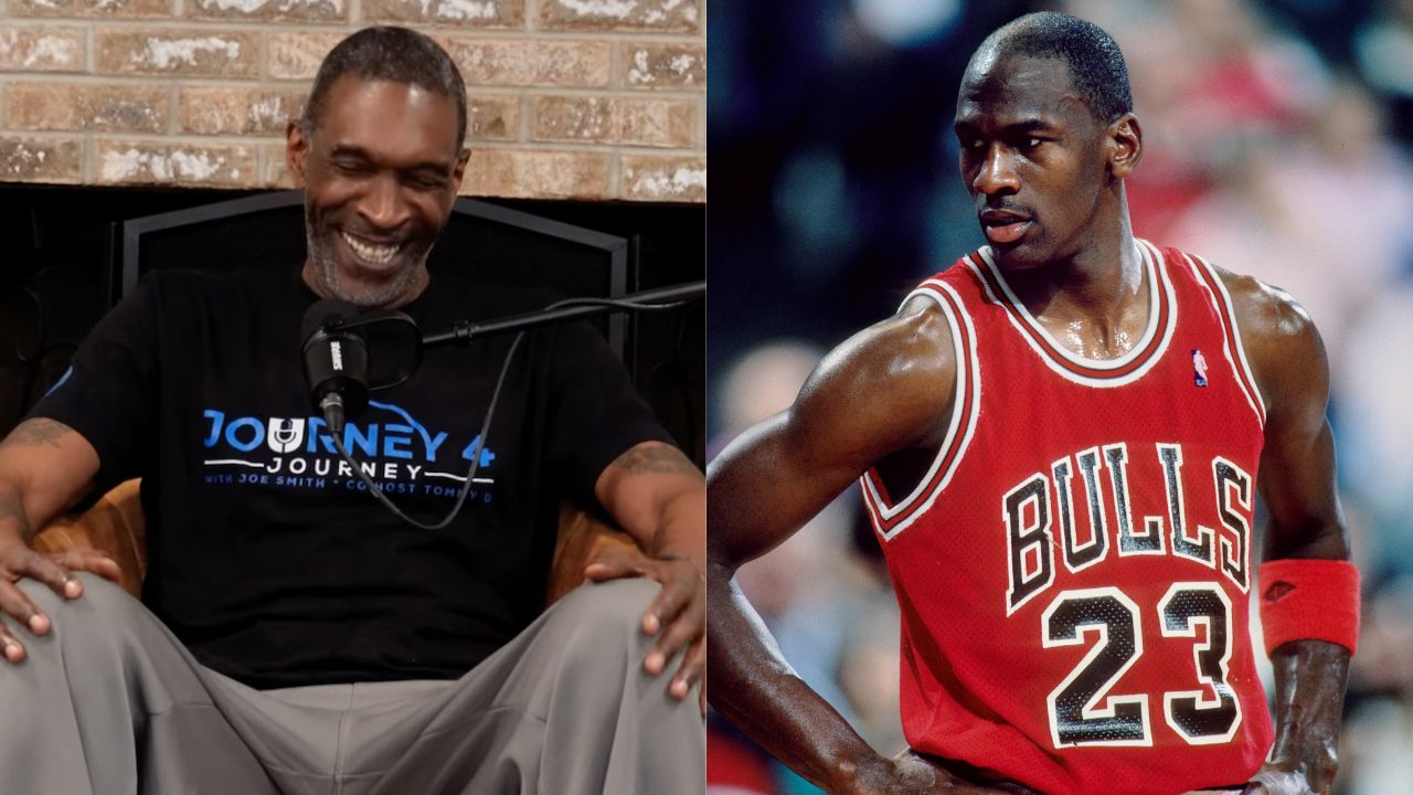 Joe Smith (L) and Michael Jordan (R)