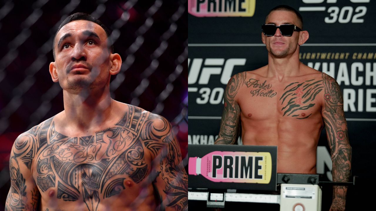 Max Holloway (L), Dustin Poirier (R)