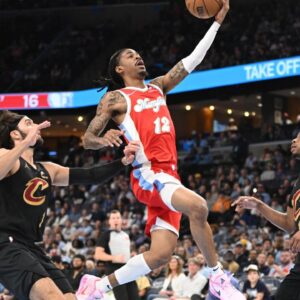 Ja Morant NBA: Cleveland Cavaliers at Memphis Grizzlies