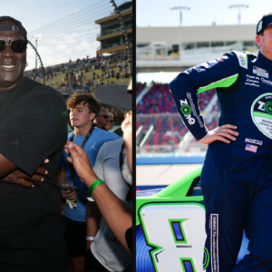 Michael Jordan (R) and Kyle Busch (L)
