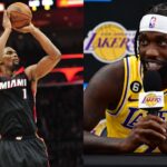 Chris Bosh (L), Patrick Beverley (R)