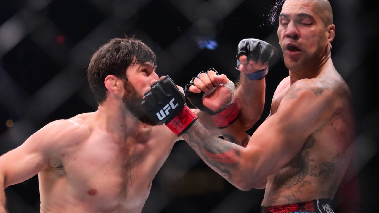 MAGOMED ANKALAEV (21-1-1, 1 NC) of Teletl, Russia defeats ALEX PEREIRA (12-3-0) of SoÂ£o Paulo, Brazil by unanimous decision (49-46, 48-47, 48-47) during UFC 313