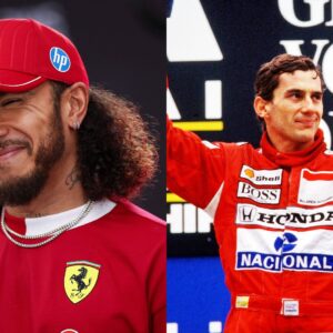 Lewis Hamilton (L) and Ayrton Senna (R)
