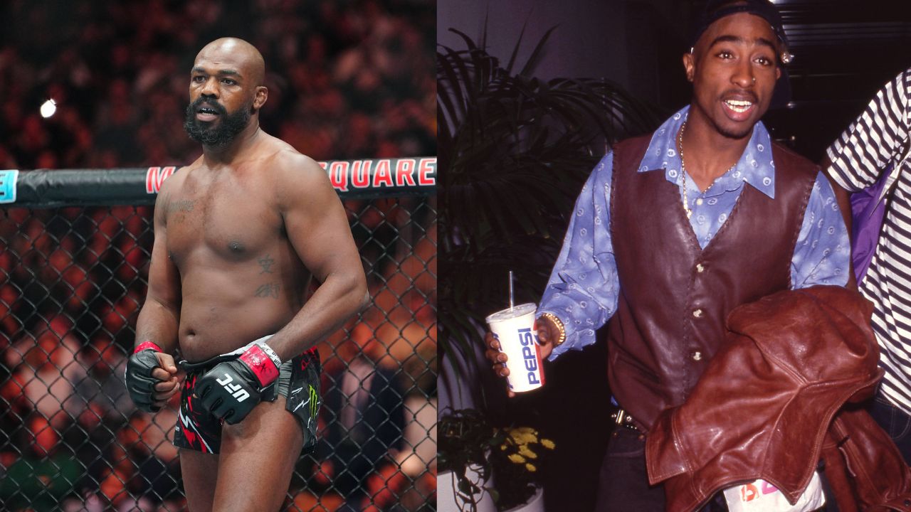 Jon Jones (L), Tupac (R)