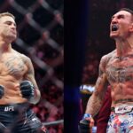 Dustin Poirier (L), Max Holloway (R)