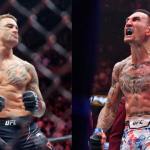 Dustin Poirier (L), Max Holloway (R)