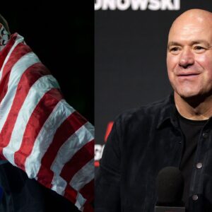 Wyatt Hendrickson (L), Dana White (R)