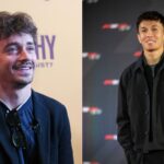 Charles Leclerc (L) and Alex Albon (R)