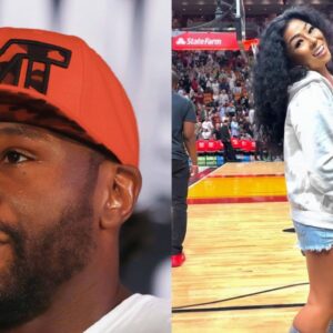 Floyd Mayweather (L), Marikit Laurico (R)