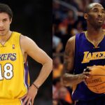 Sasha Vujacic (L) and Kobe Bryant (R)