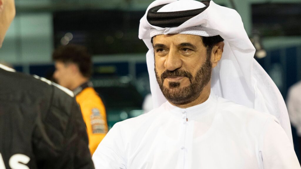 Formula 1 Gulf Air Bahrain Grand Prix 2025 Alexis Perrin OVERTAKE MAXPPP - Sakhir 13 04 2025 BEN SULAYEM Mohammed (are), Fia President, portrait during the Formula 1 Gulf Air Bahrain Grand Prix 2025, the 4th round of the 2025 FIA Formula 1 World Championship