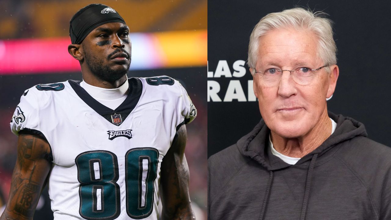 Julio Jones and Pete Carroll