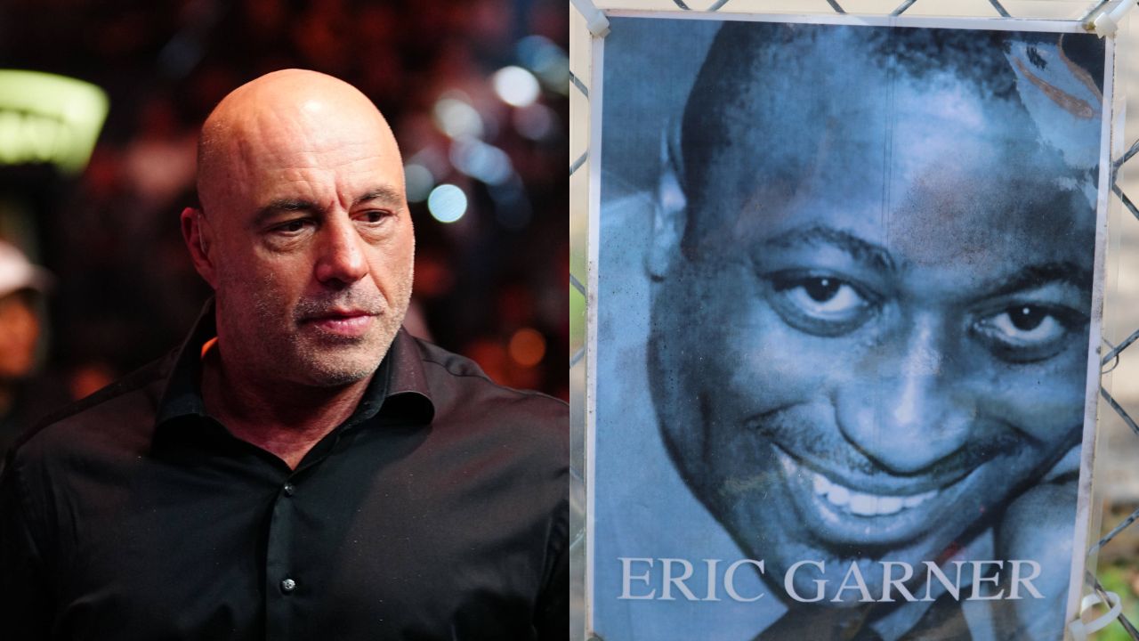 Joe Rogan (L), Eric Garner (R)