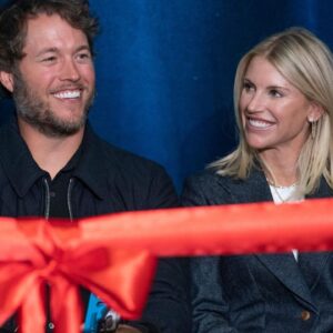 Mathew Stafford and Kelly Stafford