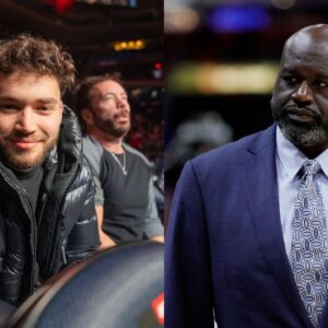 Adin Ross (L) and Shaquille O'Neal (R)