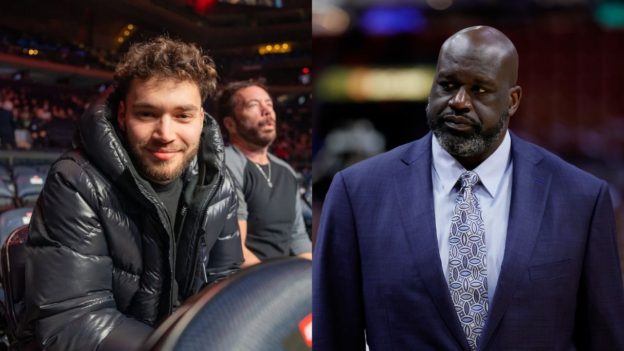 Adin Ross (L) and Shaquille O'Neal (R)