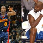 Gilbert Arenas (L), Michael Jordan (R)