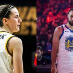 Caitlin Clark and Steph Curry