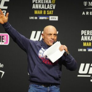 Joe Rogan at UFC313 - Pereira vs Ankalaev at UFC APEX on March 7, 2025 in Las Vegas, Nevada