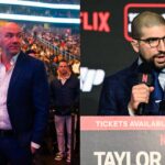Dana White (L), Ariel Helwani (R)
