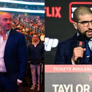 Dana White (L), Ariel Helwani (R)