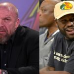 Triple H (L), Floyd Mayweather (R)