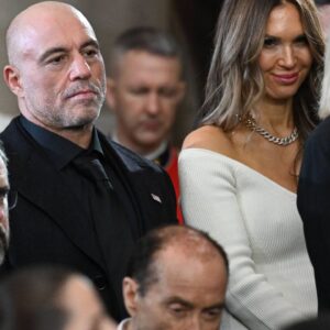 Inauguration of the 47th President US media personality Joe Rogan stands for a benediction after President Donald Trump was sworn in as the 47th US President