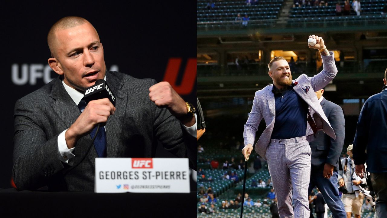 Georges St-Pierre (L), Conor McGregor (R)
