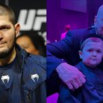 Khabib Nurmagomedov (L), Hasbulla (R)