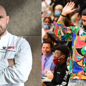 Alexander Volkanovski (L), Drake (R)