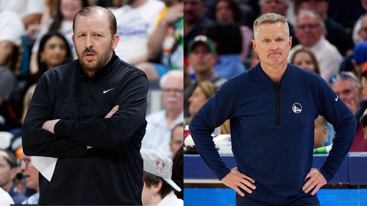 Tom Thibodeau (L) and Steve Kerr (R)