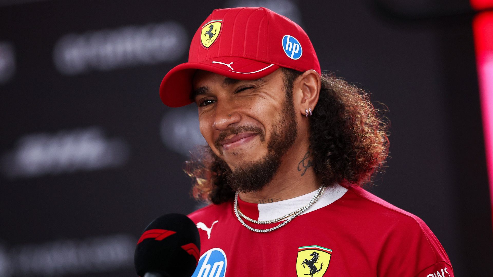 HAMILTON Lewis (gbr), Scuderia Ferrari SF-25, portrait during the Formula 1 Gulf Bahrain Grand Prix 2025, 4th round of the 2025 FIA Formula One World Championship