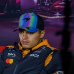 Formula 1 GP Las Vegas USA Thursday, 21 11 2024 Lando Norris 4, McLaren Formula 1 Team at the press conference