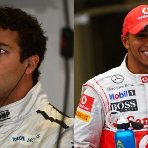 Daniel Ricciardo (L) and Lewis Hamilton (R)