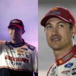 Austin Cindric (L) and Joey Logano (R)