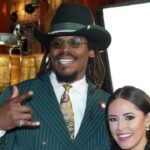 Apr 25, 2024; Detroit, MI, USA; Former NFL quarterback Cam Newton and broadcaster Kaylee Hartung pose for a photograph on the red carpet ahead of the 2024 NFL Draft at Detroit’s Fox Theatre.