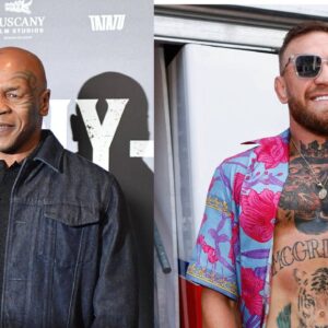 Mike Tyson (L), Conor McGregor (R)