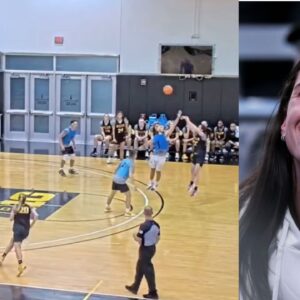 Caitlin Clark sinks 22 in 2 minutes against men's team