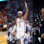 (L-R) Draymond Green, Shai Gilgeous-Alexander, Paul Pierce