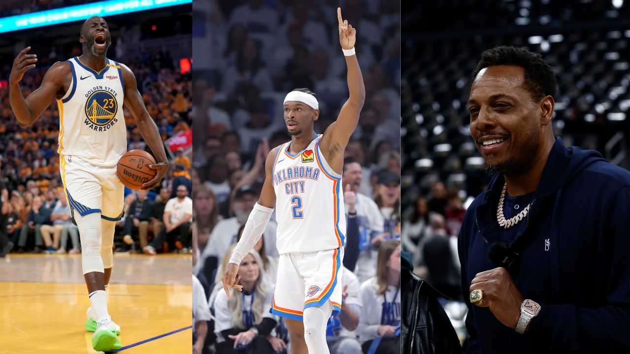 (L-R) Draymond Green, Shai Gilgeous-Alexander, Paul Pierce
