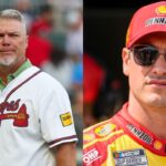 Chipper Jones (L) and Joey Logano (R)