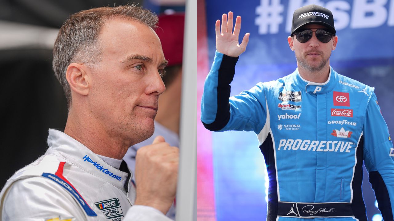 Kevin Harvick (L) and Denny Hamlin (R). Image credits: Imagn