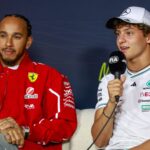 44 Lewis Hamilton GBR, Scuderia Ferrari HP , 12 Andrea Kimi Antonelli ITA, Mercedes AMG Petronas F1 Team , F1 Grand Prix of Australia at Albert Park Grand Prix Circuit