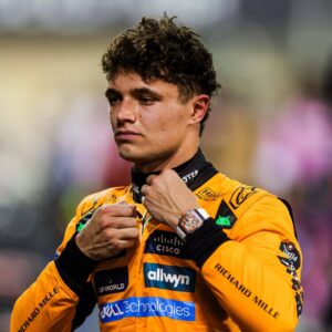 NORRIS Lando (gbr), McLaren F1 Team MCL39, portrait during the Formula 1 Gulf Bahrain Grand Prix 2025, 4th round of the 2025 FIA Formula One World Championship