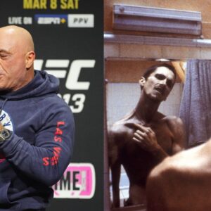 Joe Rogan (L), Christian Bale (R)