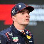 Max Verstappen of Red Bull Racing Honda celebrates during the qualifying of the Saudi Arabia GP, the 5th round of the Formula 1 World Championship