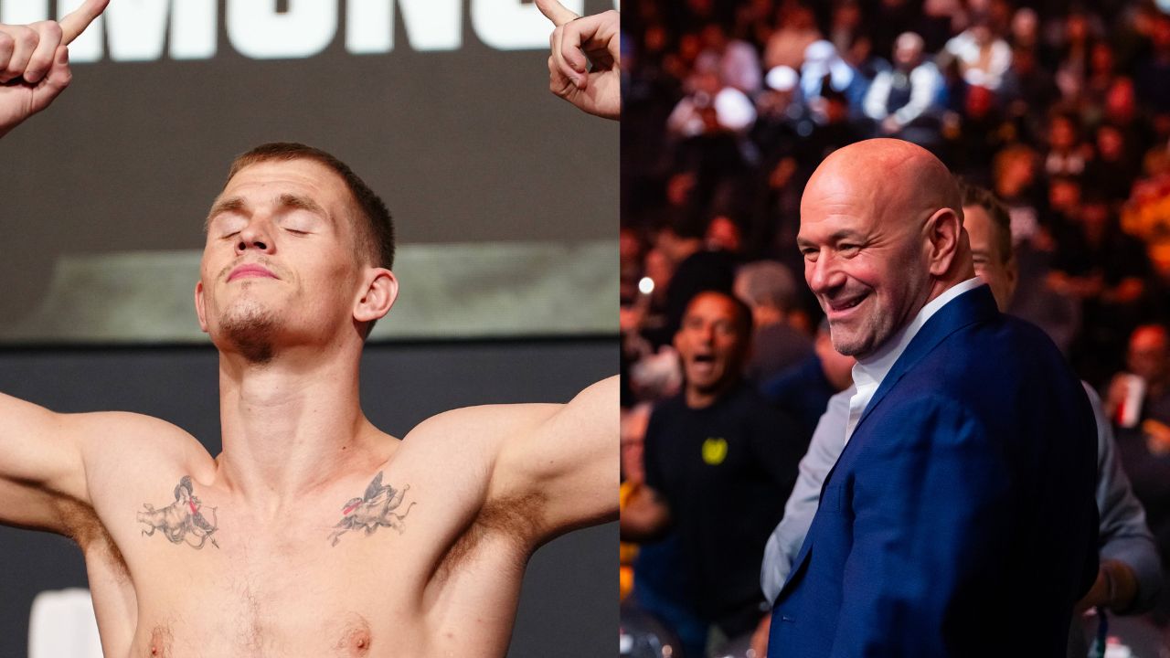 Ian Garry (L), Dana White (R)